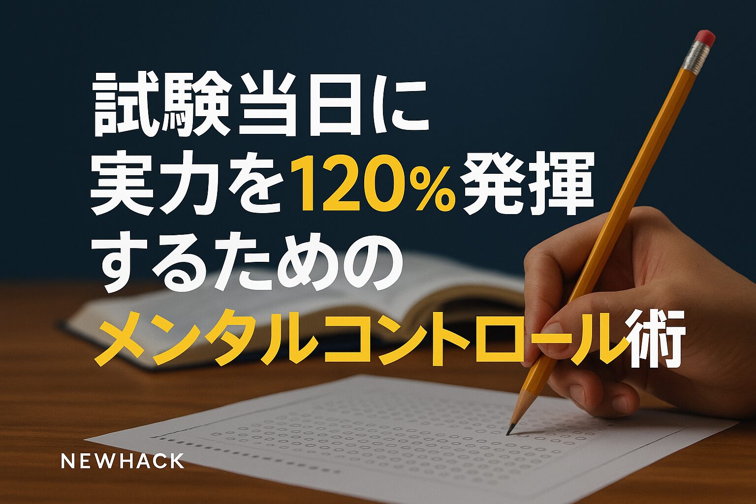 試験当日に実力を120%発揮するメンタルコントロール術