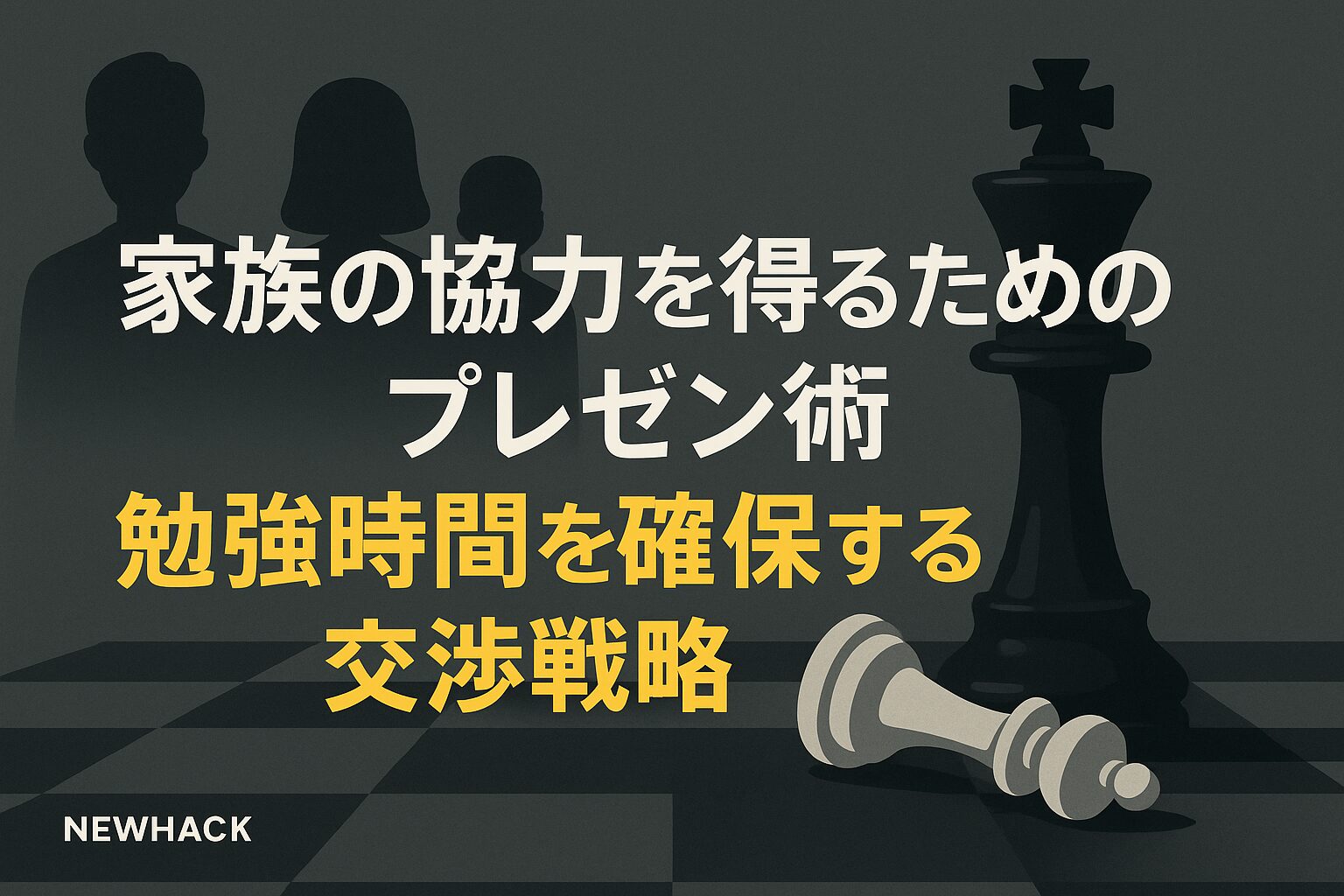 家族の協力を得るためのプレゼン術｜勉強時間を確保する交渉
