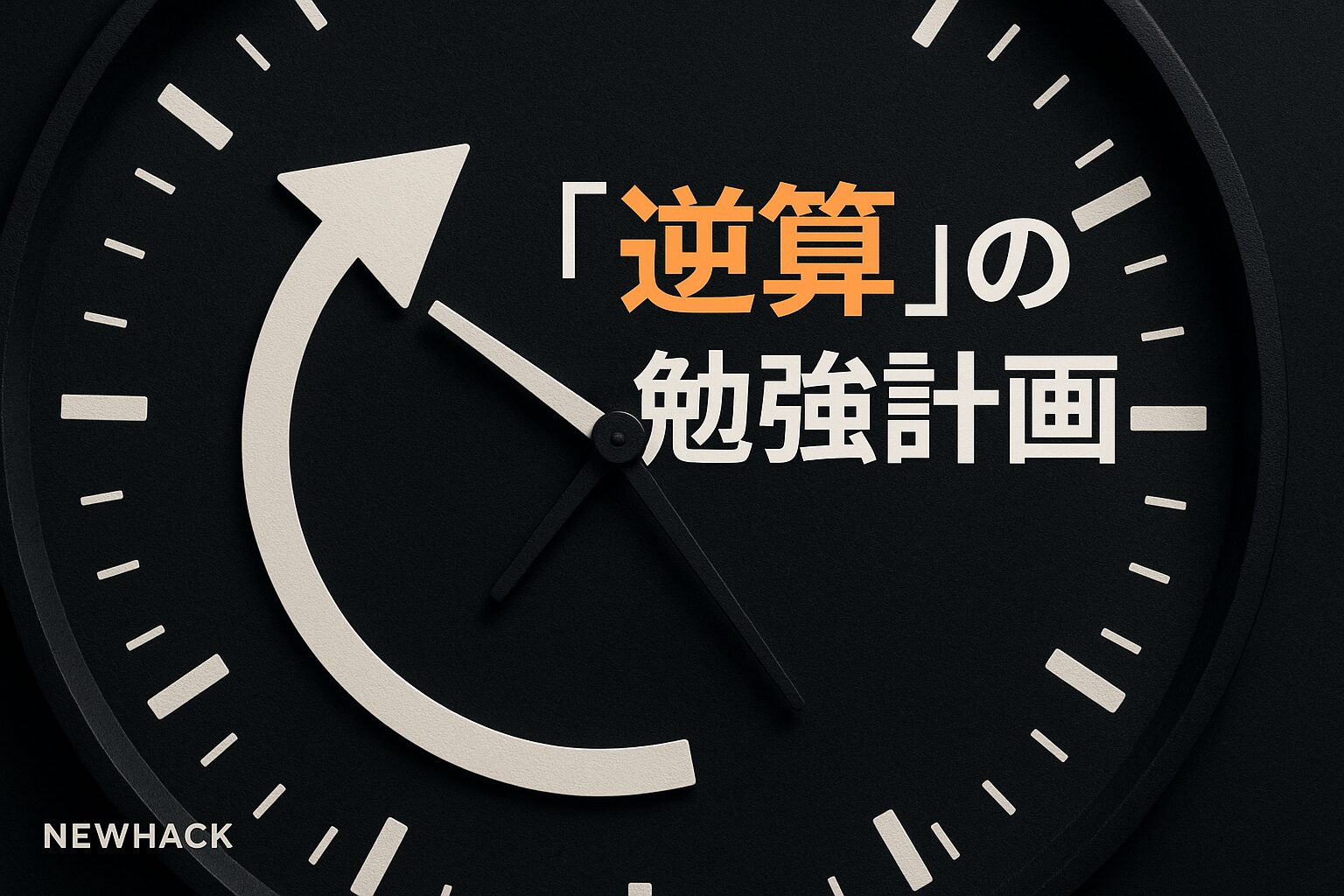 勉強計画を立てるなら「逆算」で考えろ！