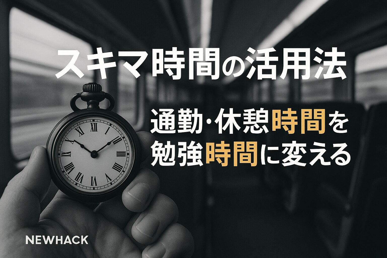 スキマ時間の活用法｜通勤・休憩時間を勉強時間に変える