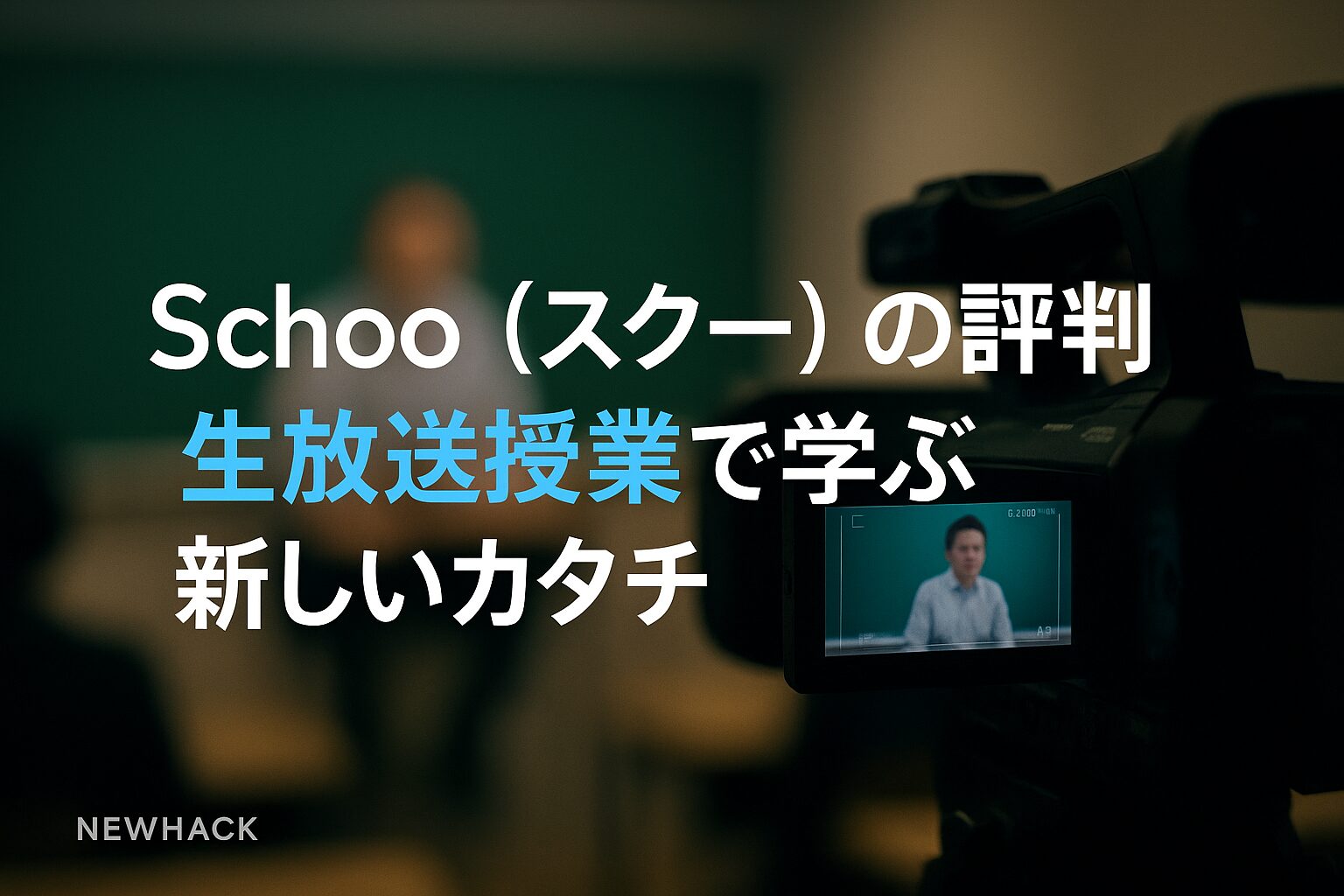 Schoo（スクー）の評判｜生放送授業で学ぶ新しいカタチ