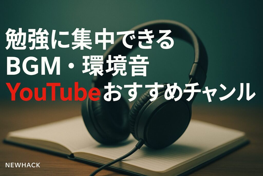 集中できるBGM・環境音｜YouTubeおすすめチャンネル