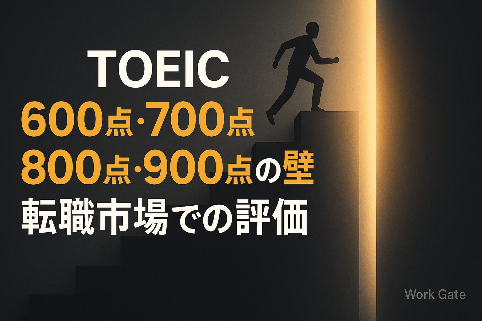 TOEICスコア別・転職市場価値マップ｜600, 700, 800, 900点の壁と年収への影響を完全解説