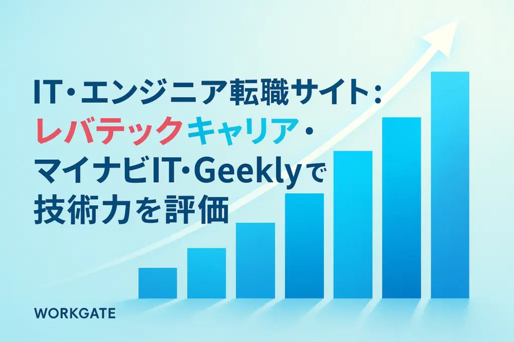 IT・エンジニア転職サイト：レバテックキャリア・マイナビIT・Geeklyで技術力を評価