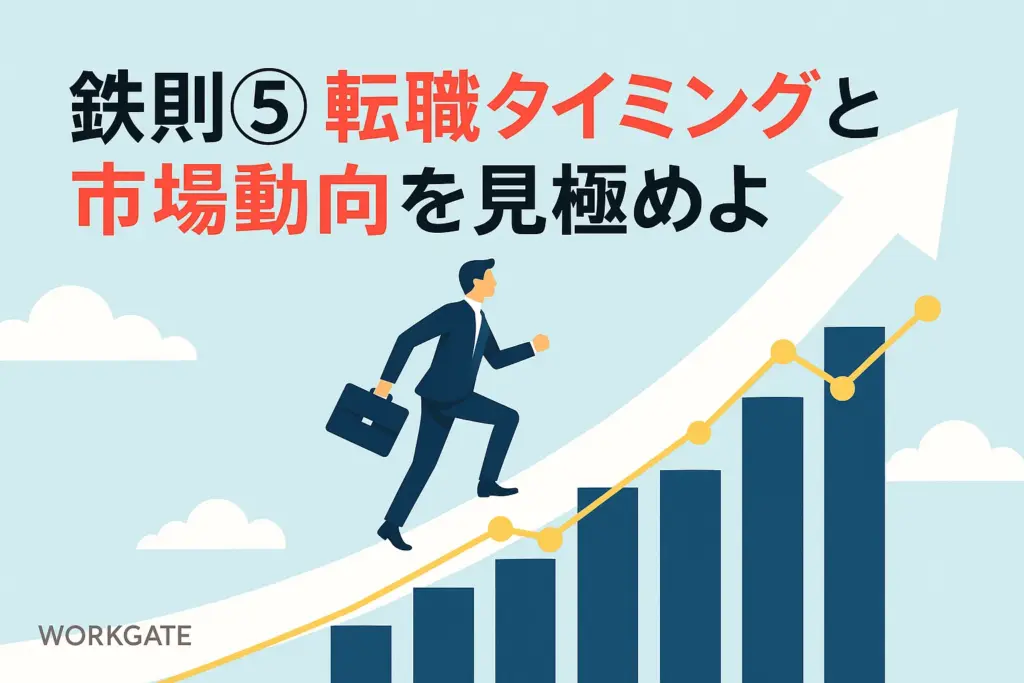 鉄則⑤転職タイミングと市場動向を見極めよ